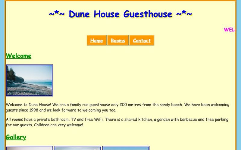 The same website before the redesign